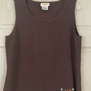 Talbots Chocolate Brown Tank Top